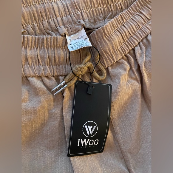 Linen elastic waist pants - Picture 2 of 3